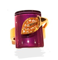 Ringe Gibi Dame Modern flower in Rosègold Ametista GSA049BE4 - GSA049BE4